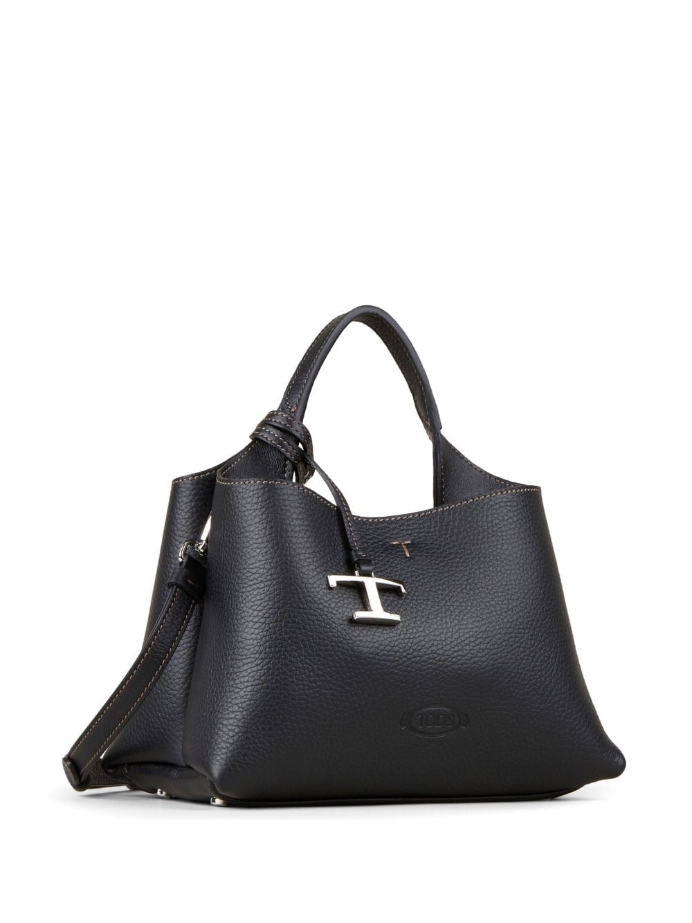 Tod'S Black Leather Shopper Bag – New In