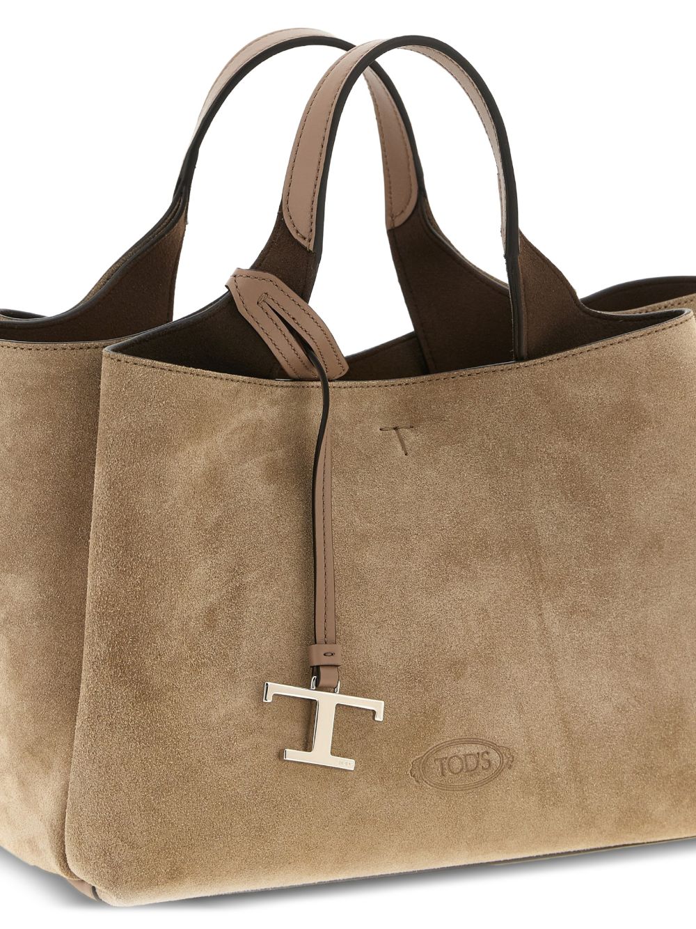 Tod'S Mini Shopper Bag - Light Brown Leather Tote