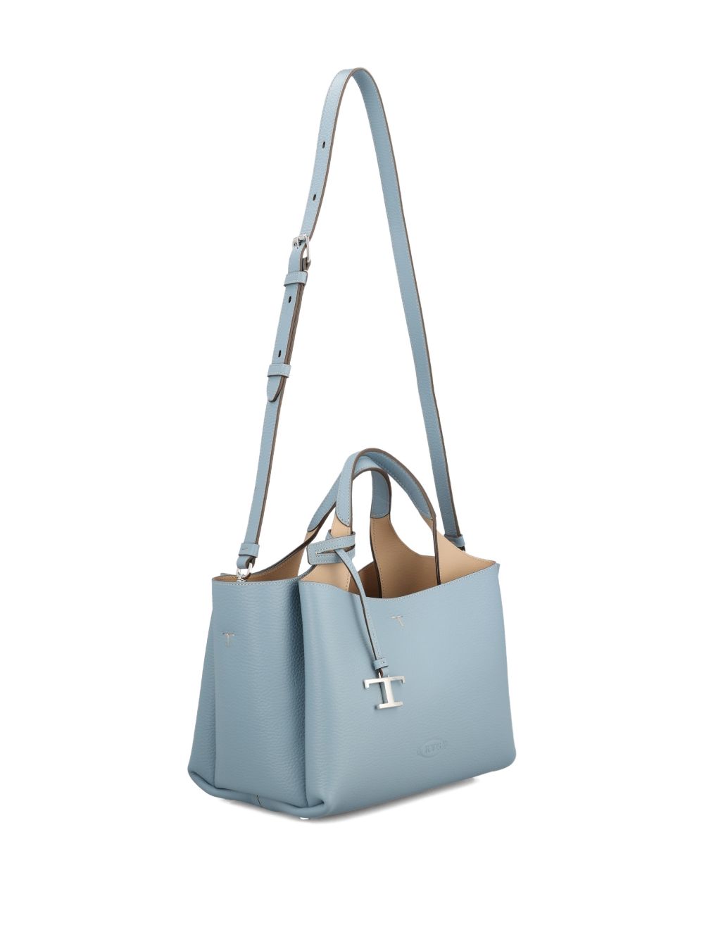 Tod'S Clear Blue Shopper Bag — Mini Leather Tote