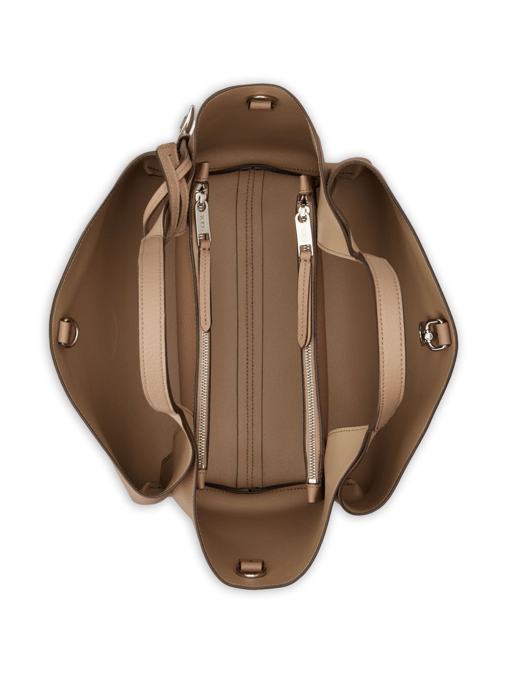 Tod'S Powder Shopper Bag — Mini Leather Tote