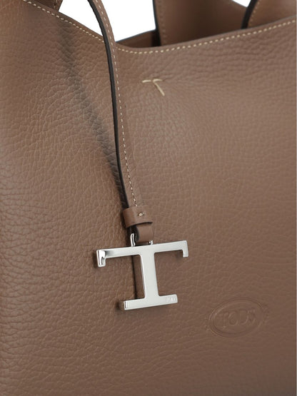 Tod'S Brown Shopper Bag — Mini Leather Tote (Women)