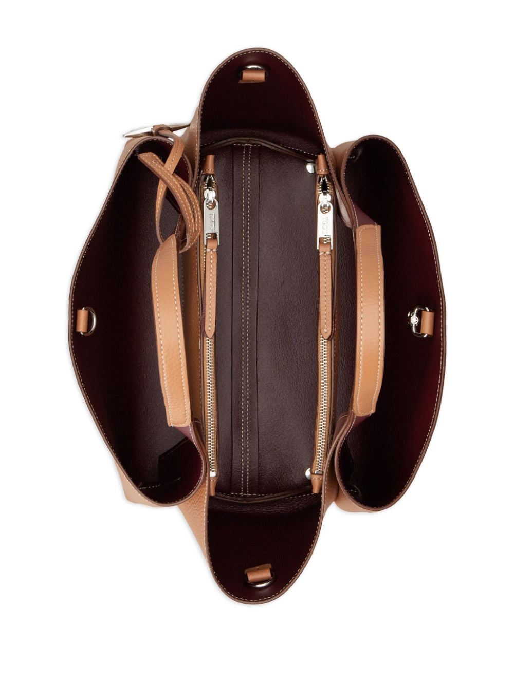 Tod'S Leather Brown Shopper Bag — New In 2026