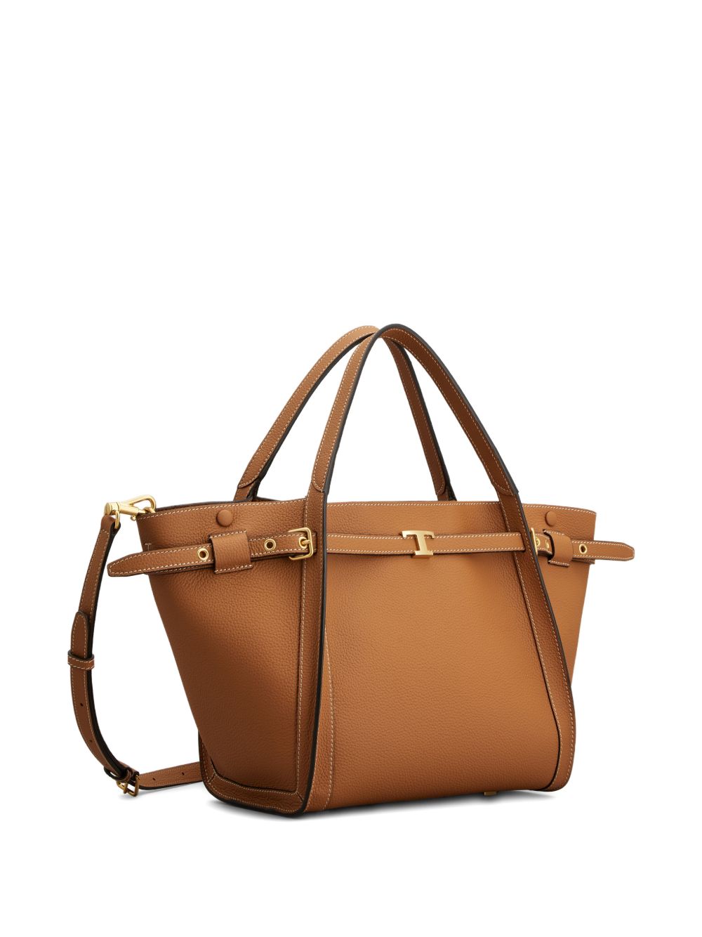 Tod'S Leather Brown Shopper Bag — New In