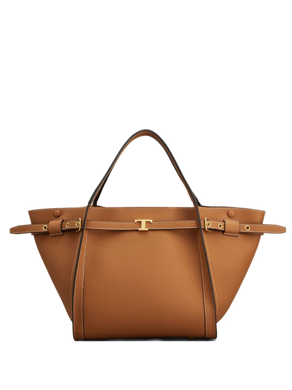 Tod'S Leather Brown Shopper Bag — New In