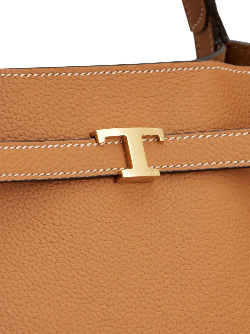 Tod'S Leather Brown Shopper Bag — New In
