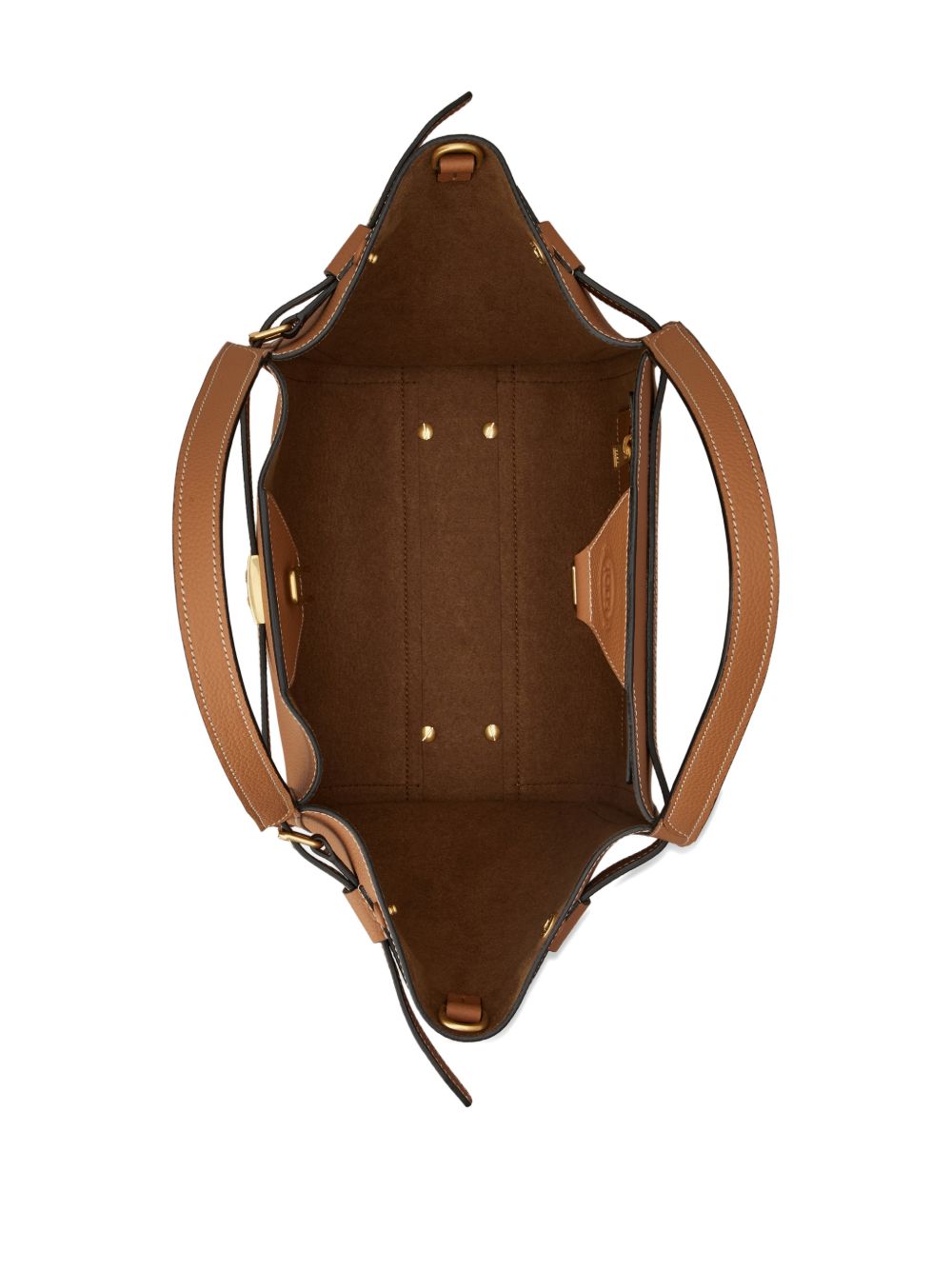 Tod'S Leather Brown Shopper Bag — New In