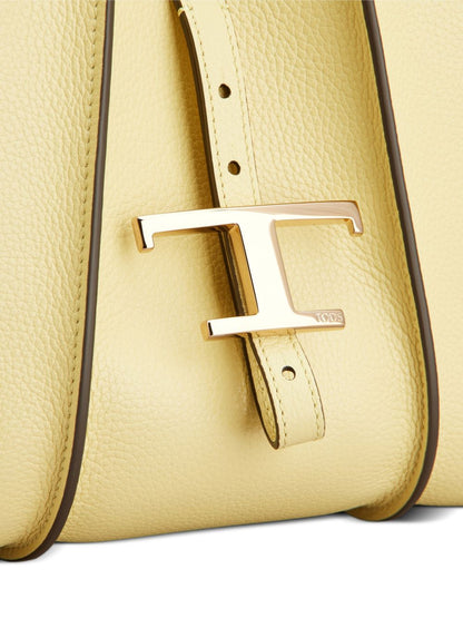 Tod'S Yellow Shopper Bag — Mini Leather Tote (Women)