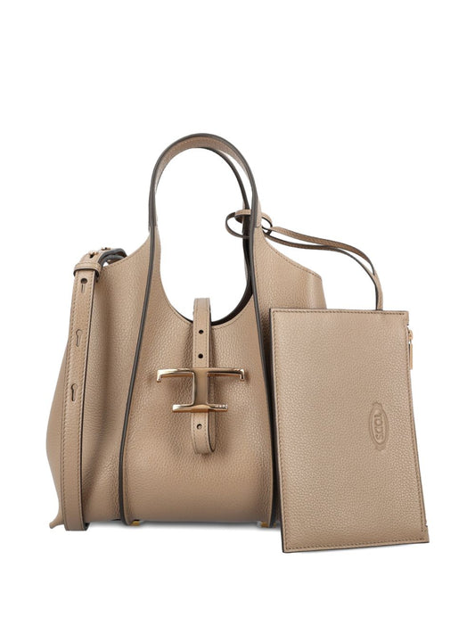 Tod'S Mini Shopper Tote — Beige Grain Leather (Mini)