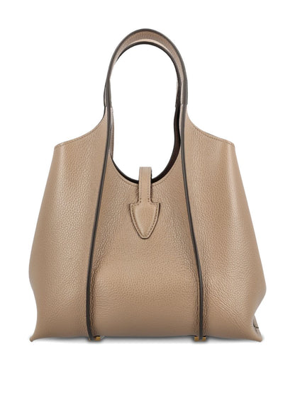 Tod'S Mini Shopper Tote — Beige Grain Leather (Mini)