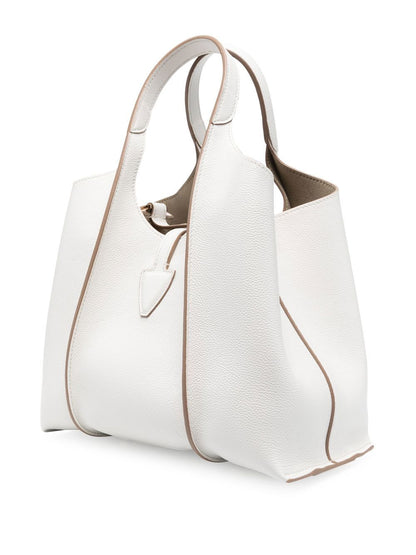 Tod'S White Leather Shopper Mini Tote for Women