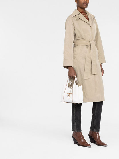 Tod'S White Leather Shopper Mini Tote for Women