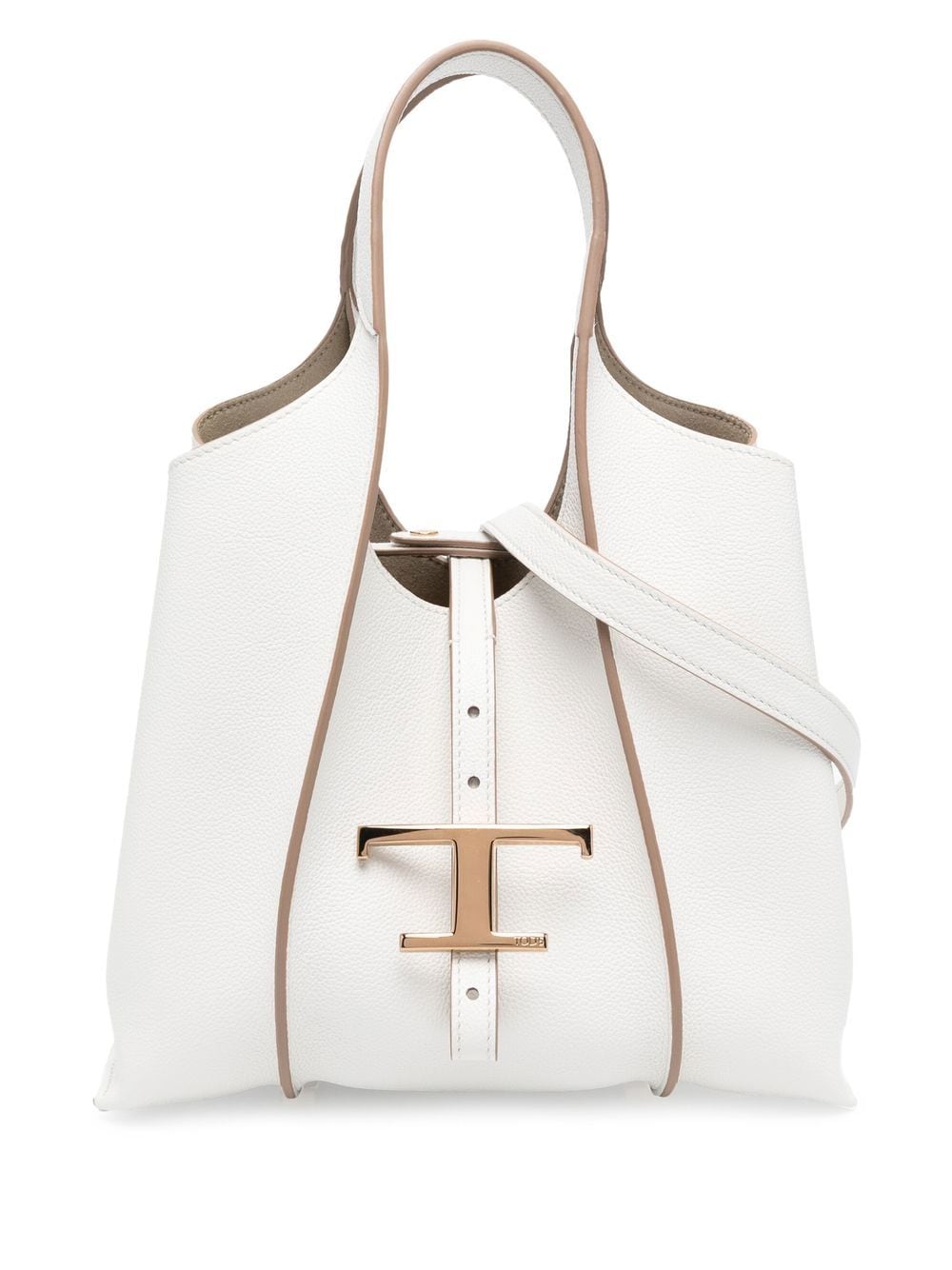Tod'S White Leather Shopper Mini Tote for Women
