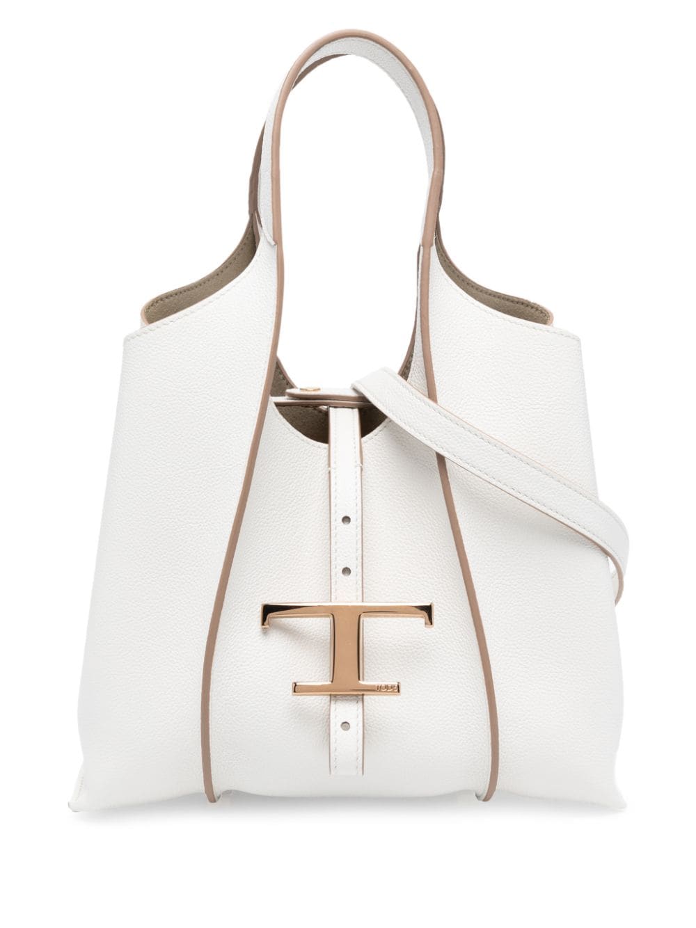 Tod'S White Leather Shopper Mini Tote for Women