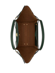 Tod'S Green Shopper Bag — Medium Leather Tote