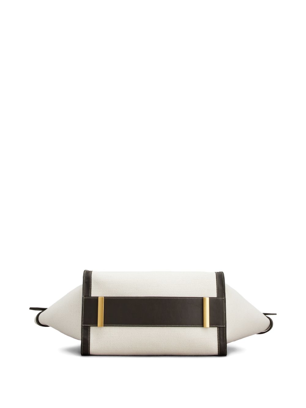 Tod'S White Shopper Bag — Medium Tote with Gold Hardware