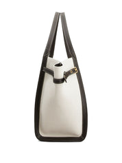 Tod'S White Shopper Bag — Medium Tote with Gold Hardware