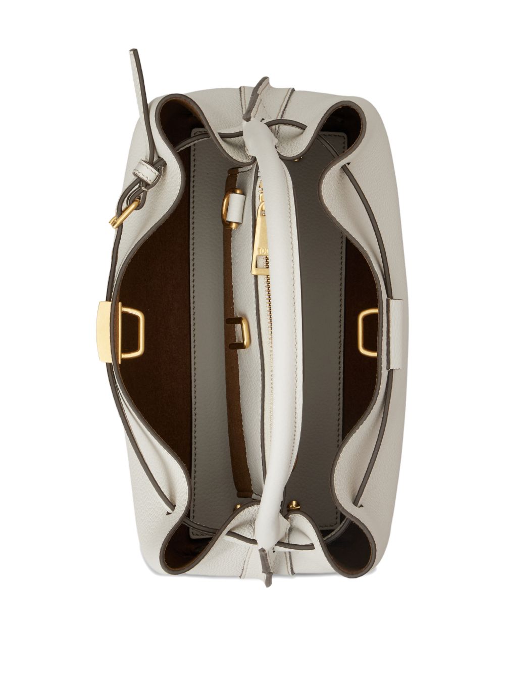 Tod'S White Handbag — Mini Leather Top Handle (New)