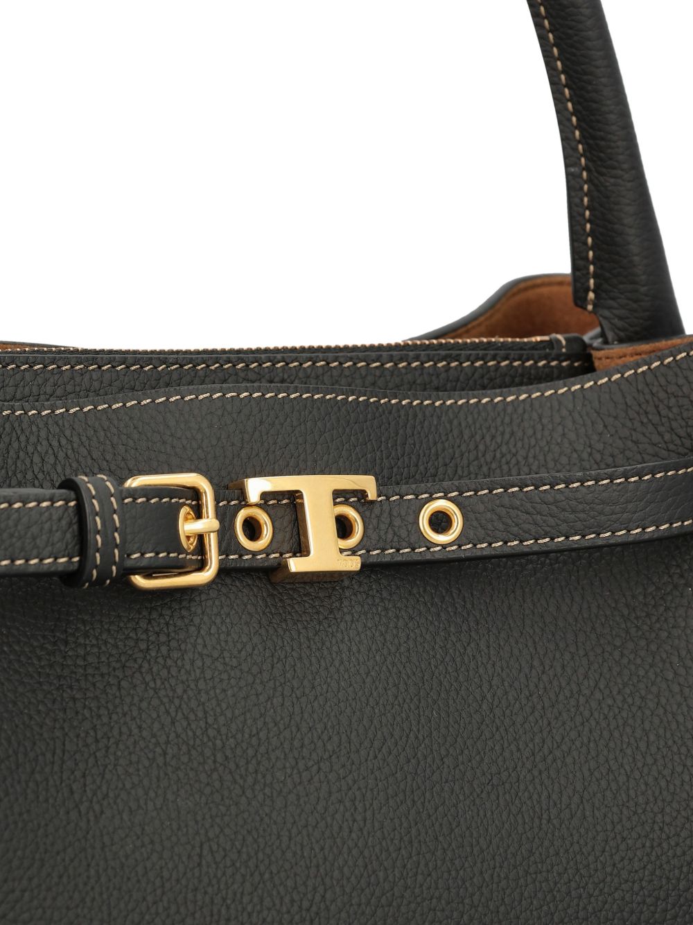Tod'S Mini Black Handbag — Top Handle Shoulder Bag