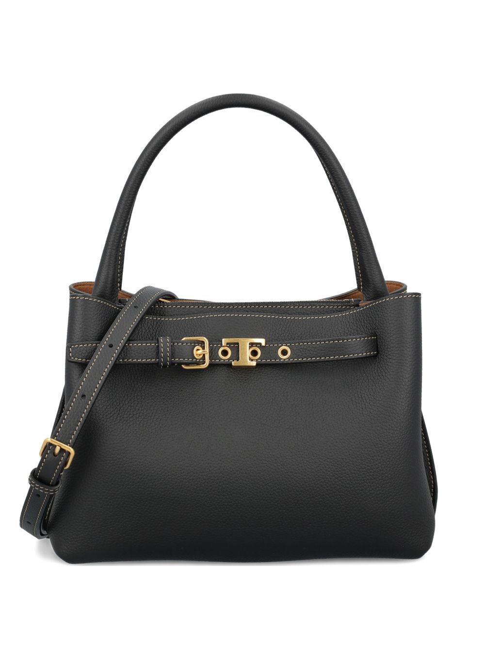 Tod'S Mini Black Handbag — Top Handle Shoulder Bag