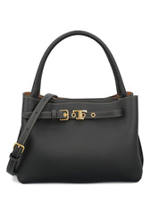 Tod'S Mini Black Handbag — Top Handle Shoulder Bag