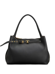 Tod'S Black Handbag – Top Handle Shoulder Bag