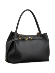 Tod'S Black Handbag – Top Handle Shoulder Bag