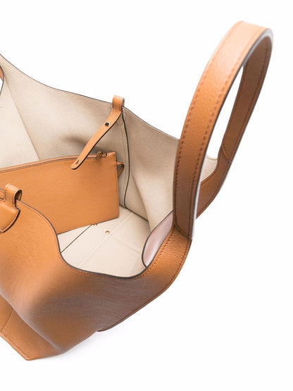 Tod'S Leather Brown Shopper Bag — Timeless Tote