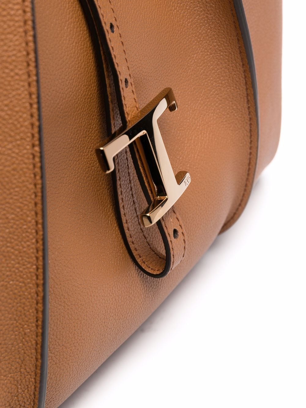 Tod'S Leather Brown Shopper Bag — Timeless Tote