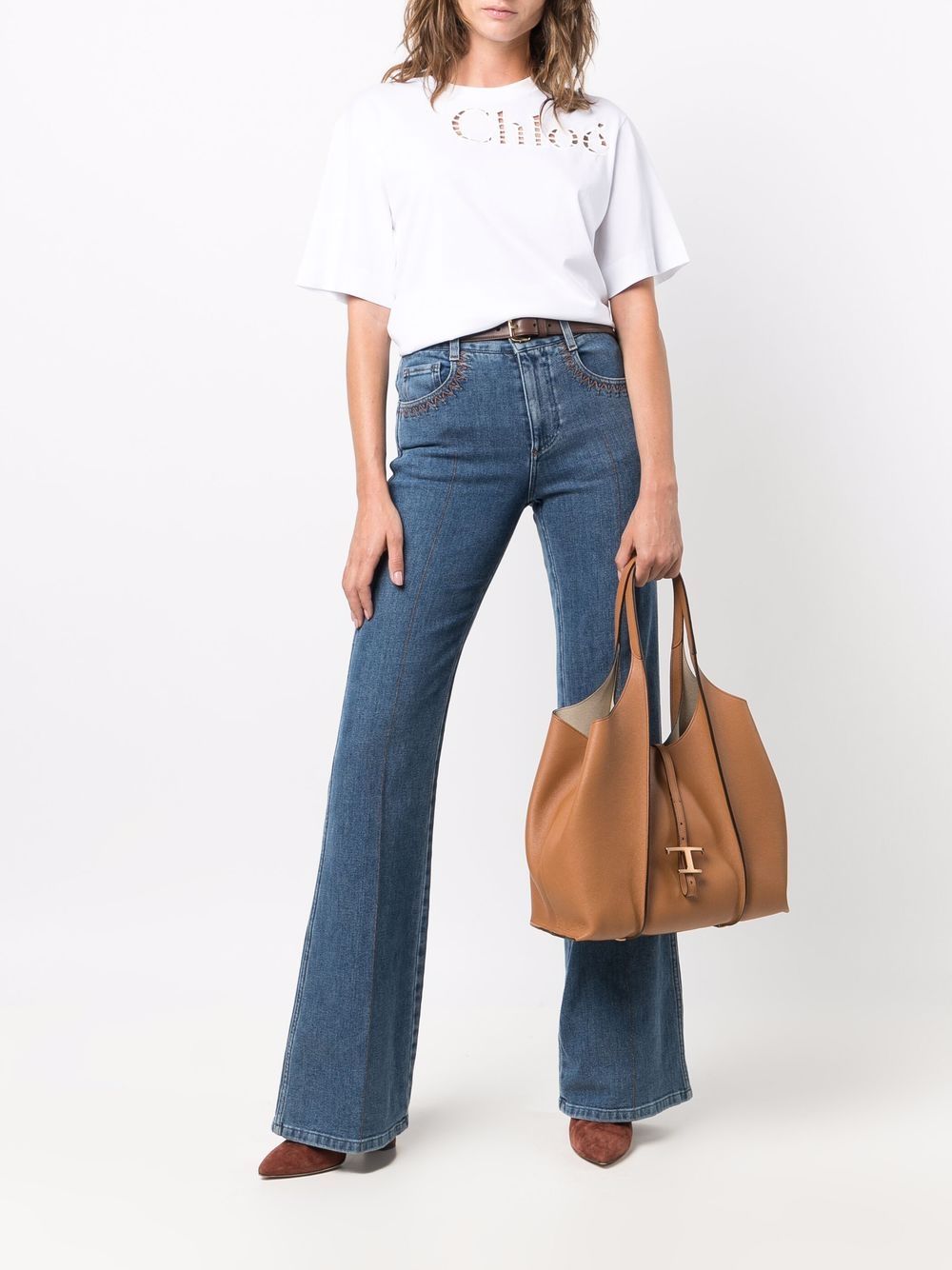Tod'S Leather Brown Shopper Bag — Timeless Tote