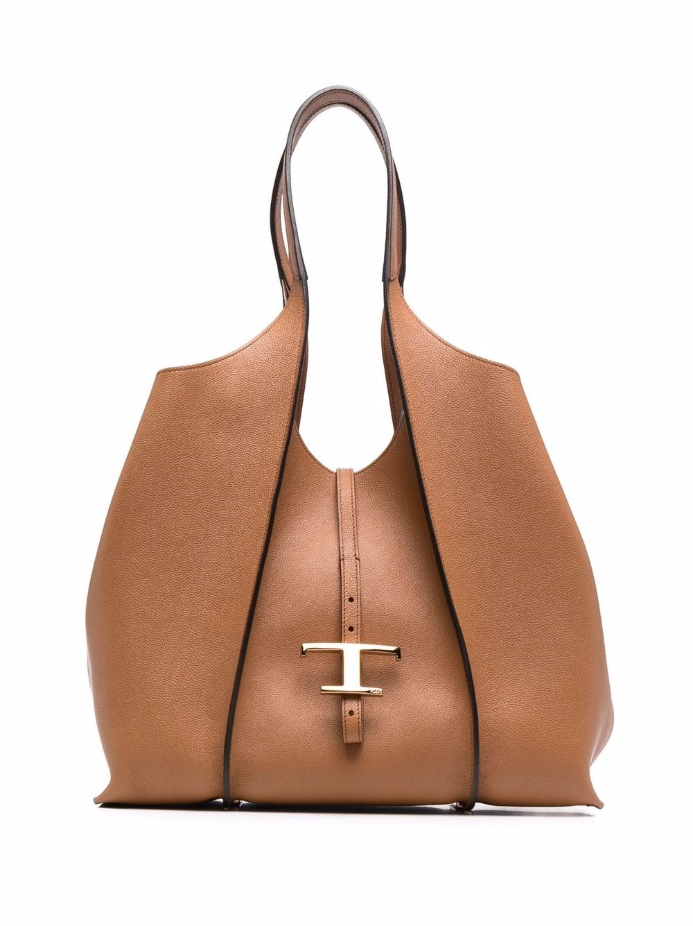 Tod'S Leather Brown Shopper Bag — Timeless Tote