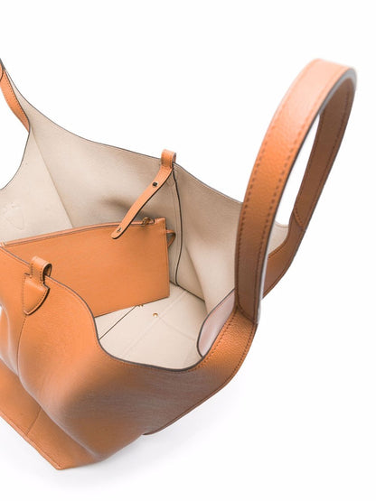 Tod'S Leather Brown Shopper Bag — Timeless Tote