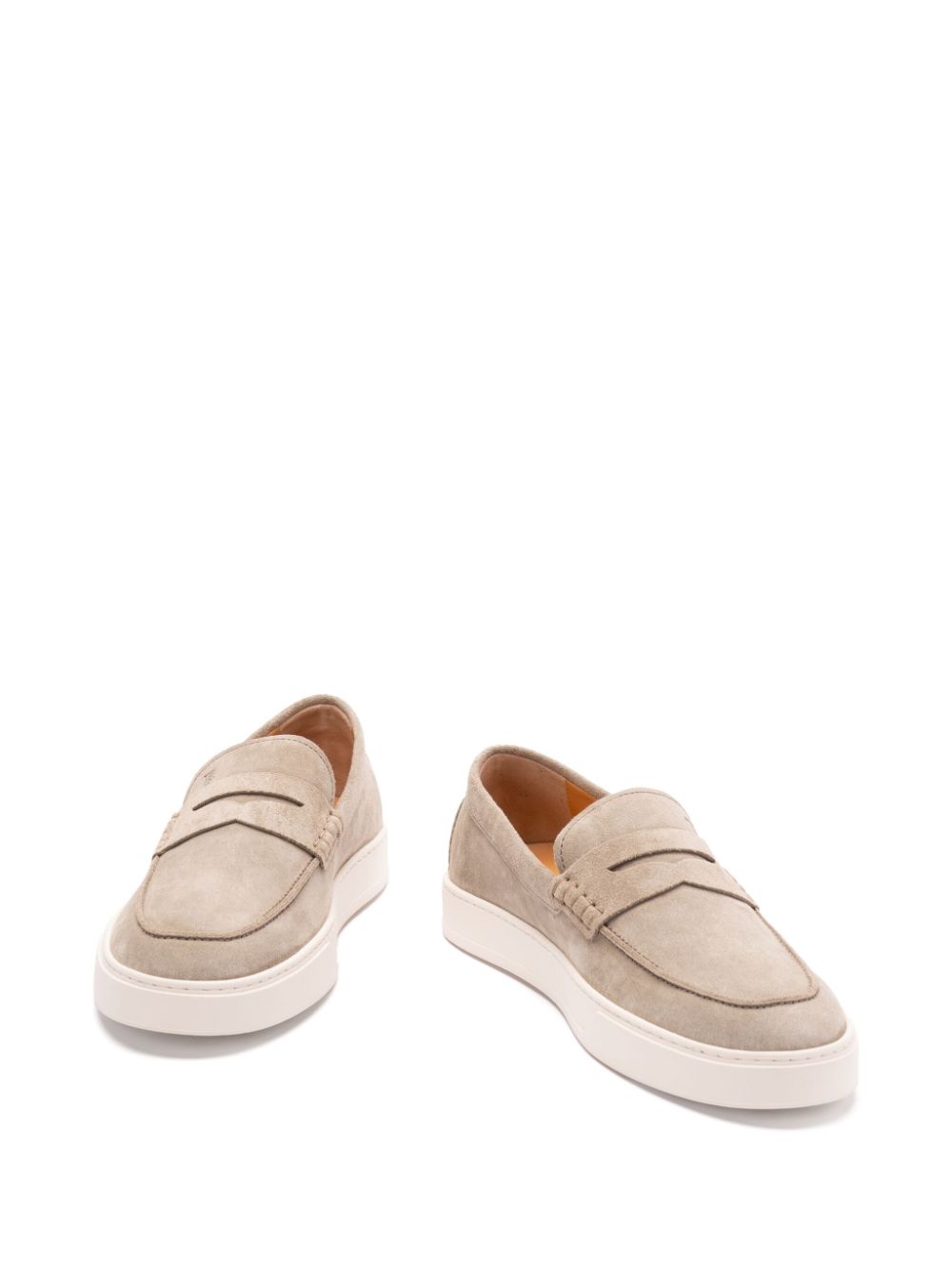 Tod'S Beige Moccasins — Suede Loafers for Men