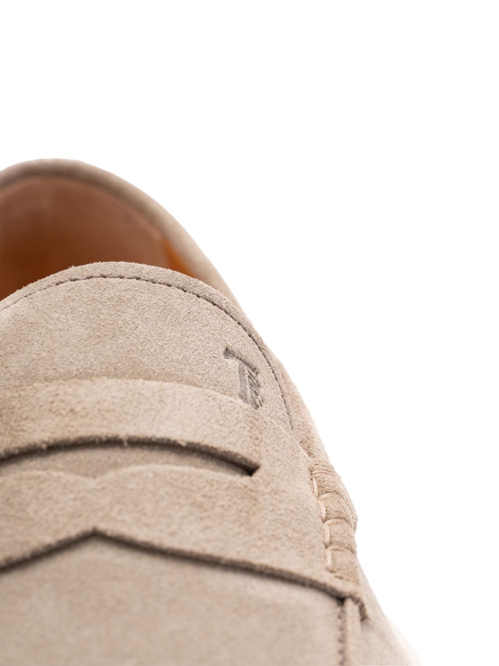 Tod'S Beige Moccasins — Suede Loafers for Men