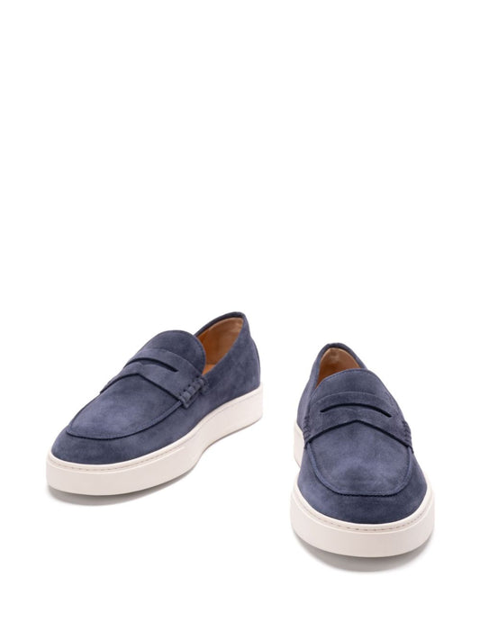 Tod'S Blue Suede Moccasins for Men — From €295