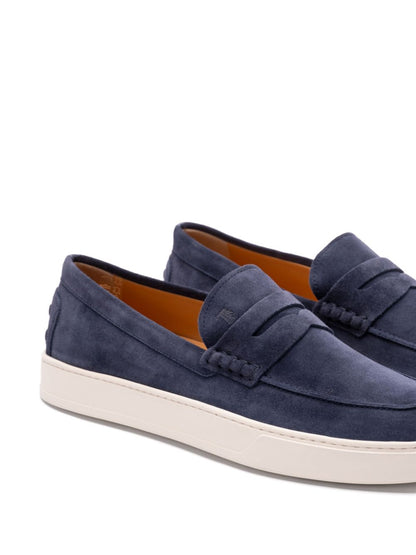 Tod'S Blue Suede Moccasins for Men — From €295