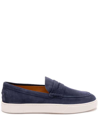 Tod'S Blue Suede Moccasins for Men — From €295