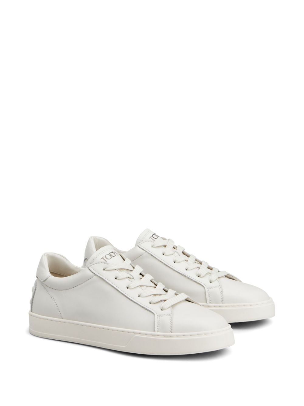 Tod'S White Leather Sneakers — Refined Everyday Comfort