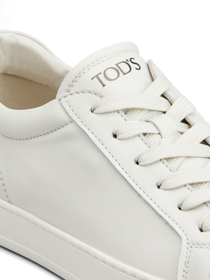 Tod'S White Leather Sneakers — Refined Everyday Comfort