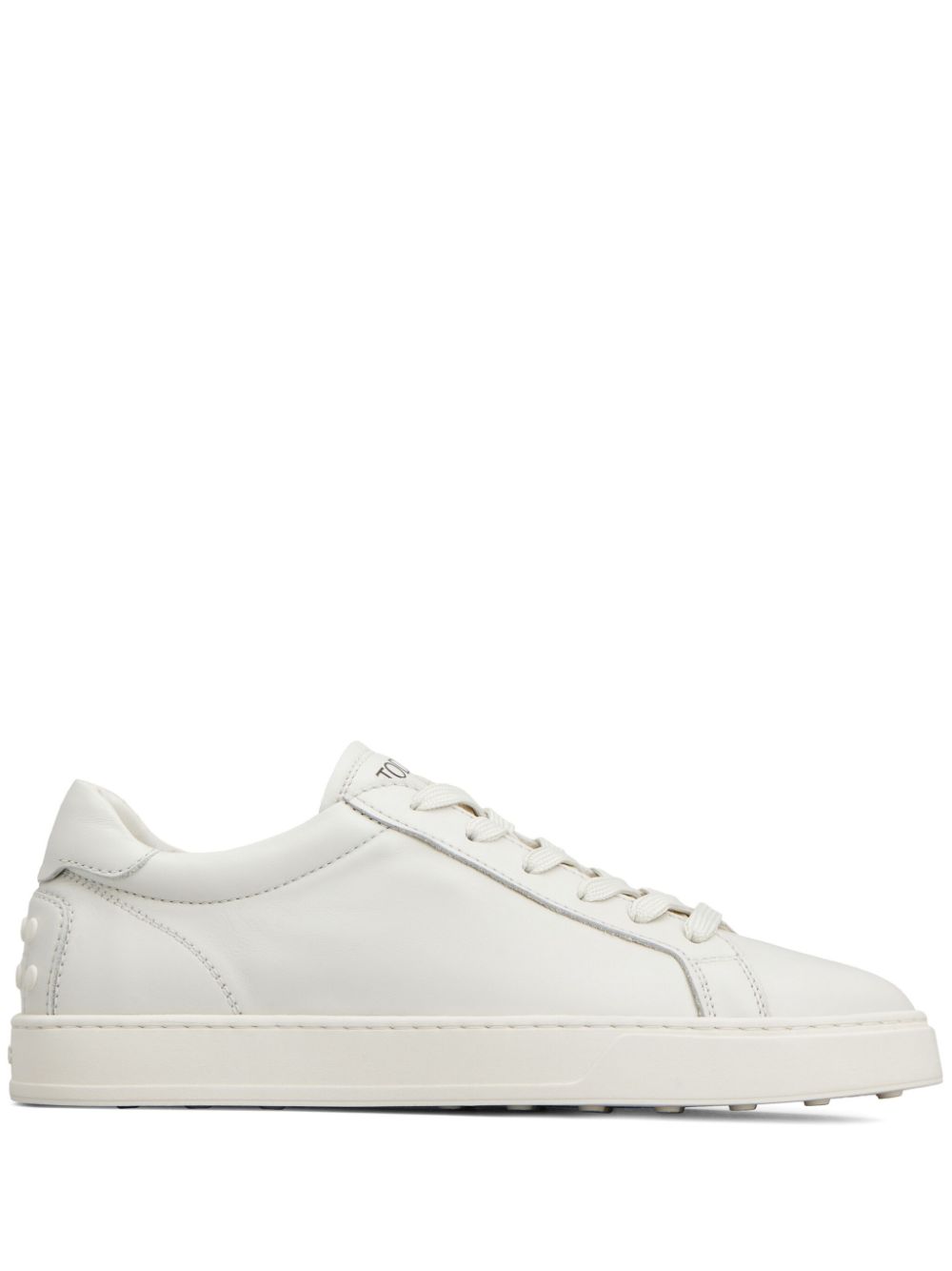 Tod'S White Leather Sneakers — Refined Everyday Comfort