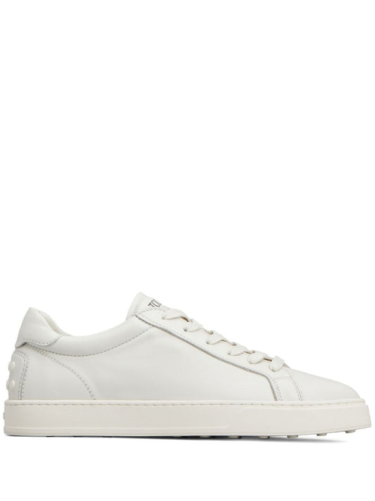 Tod'S White Leather Sneakers — Refined Everyday Comfort