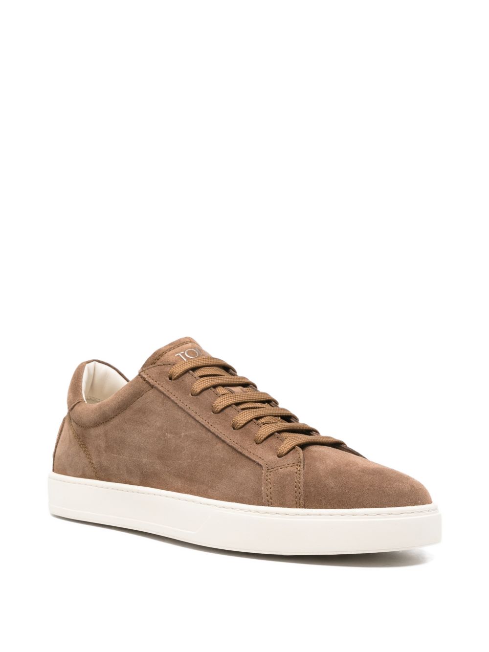 Tod'S Suede Brown Sneakers — Lace-Up for Men