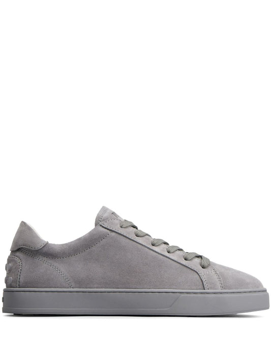 Tod'S Grey Leather Sneakers for Men — Refined Comfort