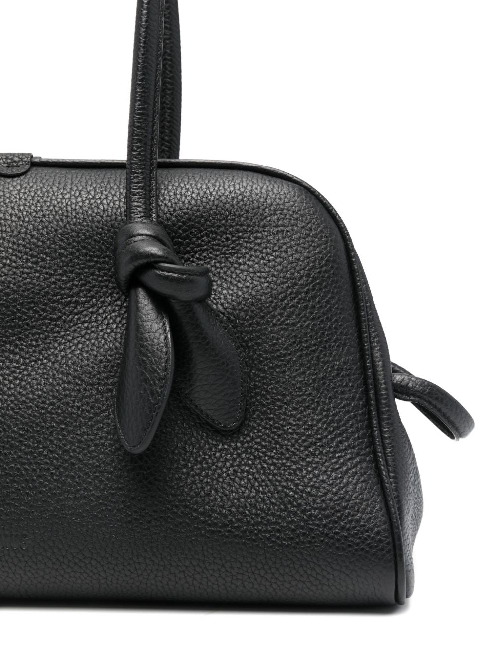 JACQUEMUS Black Leather Shopper — Le Turismo