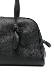 JACQUEMUS Black Leather Shopper — Le Turismo