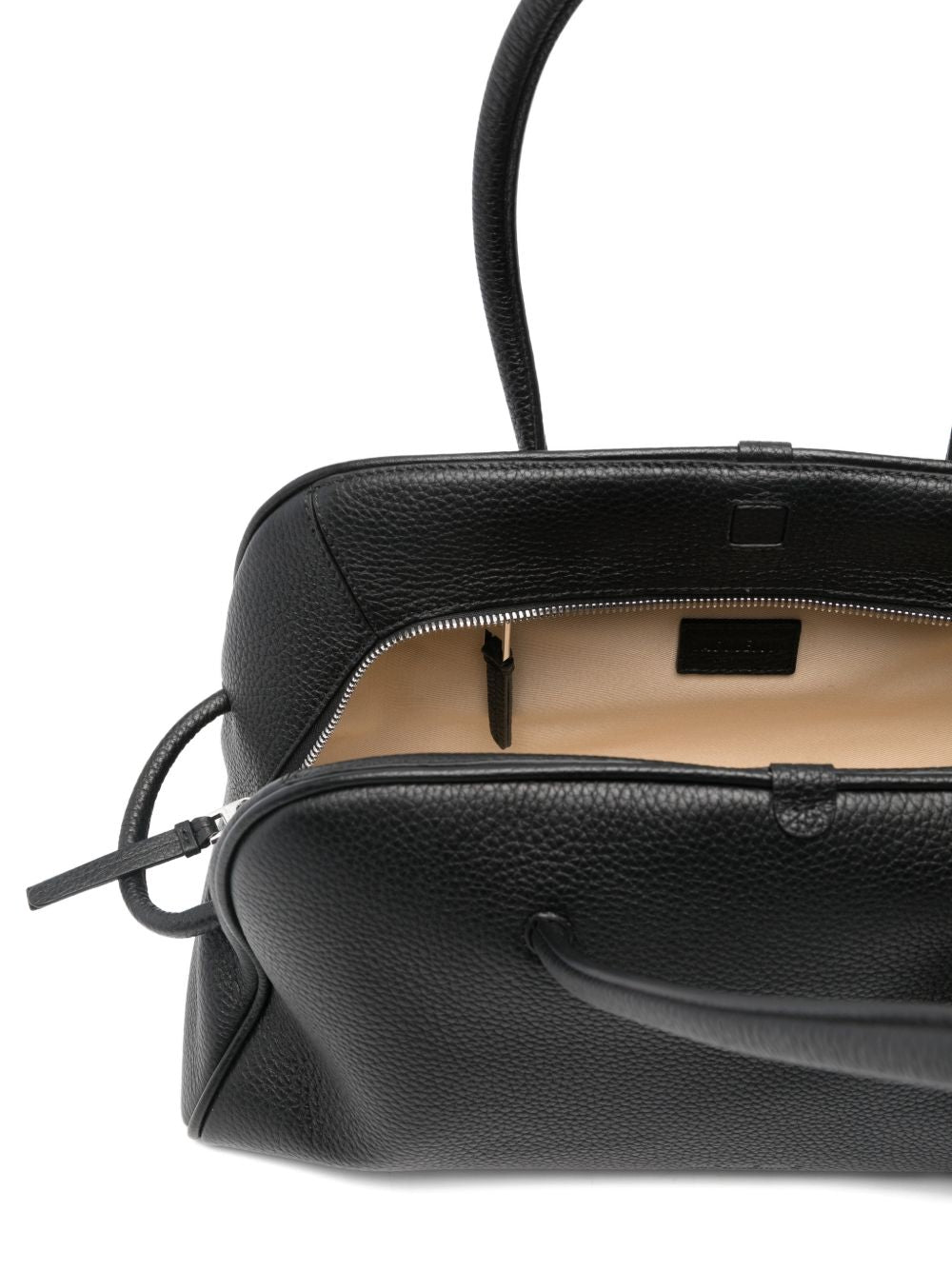 JACQUEMUS Black Leather Shopper — Le Turismo