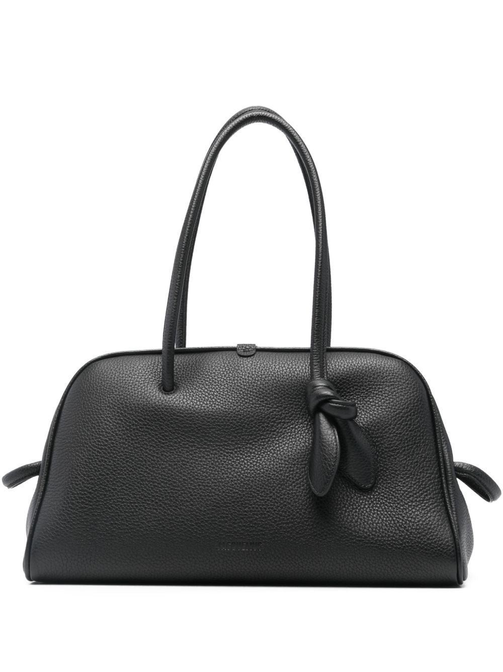 JACQUEMUS Black Leather Shopper — Le Turismo