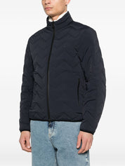 Emporio Armani Blue Nylon Down Jacket
