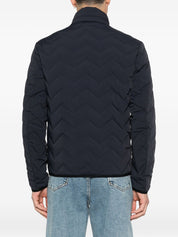 Emporio Armani Blue Nylon Down Jacket