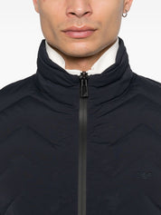 Emporio Armani Blue Nylon Down Jacket