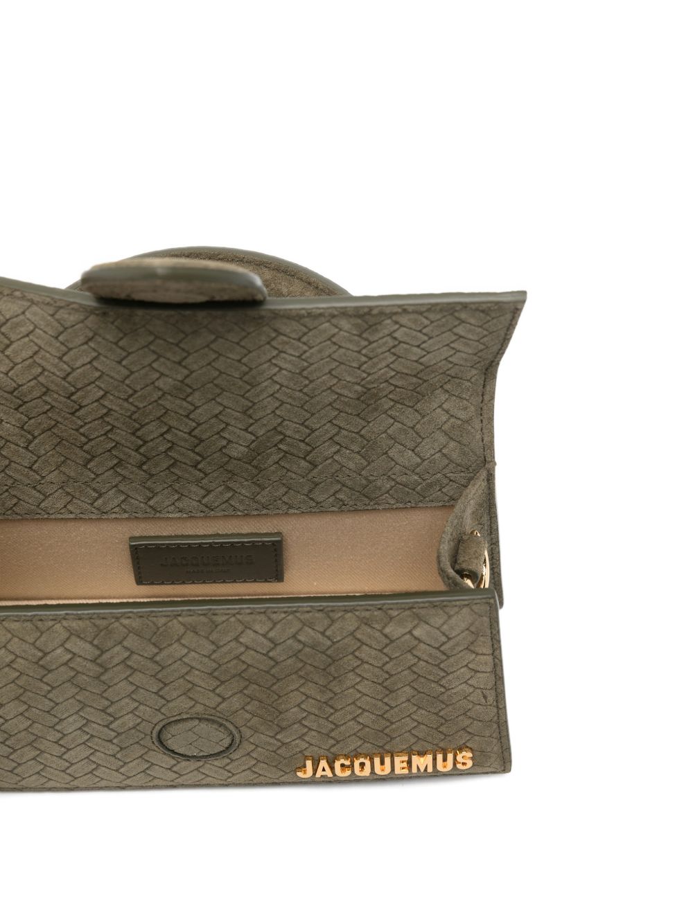 JACQUEMUS Le Bambino Green Handbag — Leather